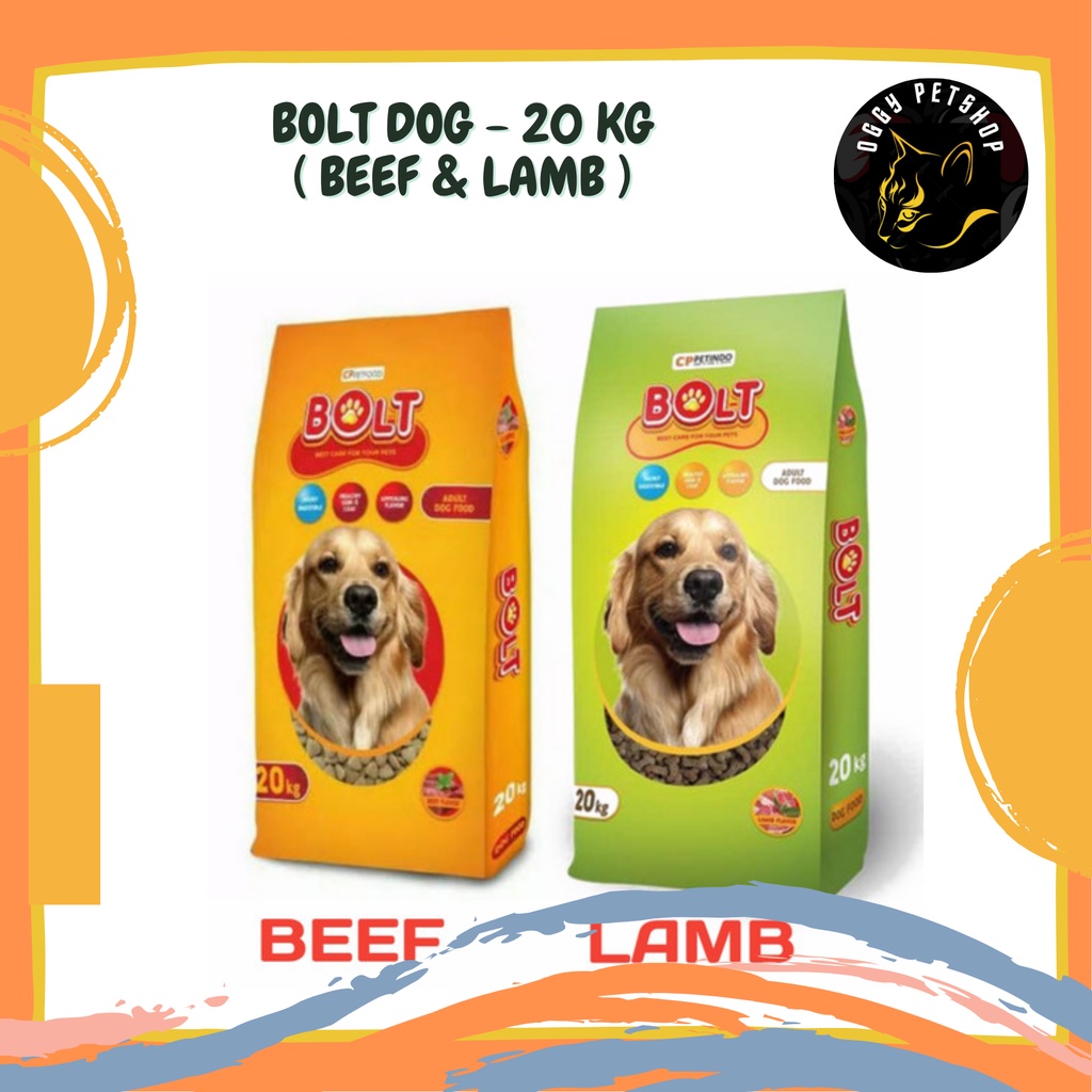 Bolt Dog 20 KG Dry Dog Food Makanan Anjing Kering 20KG