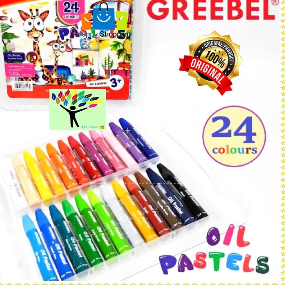 

Crayon / Oil Pastel 24 Warna - GREEBEL ン