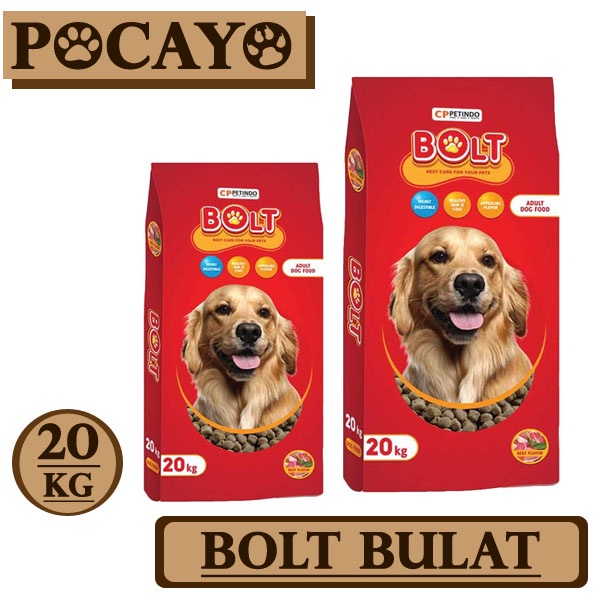 Bolt Dog Beef/Bulat 20kg (Grab/Gosend)