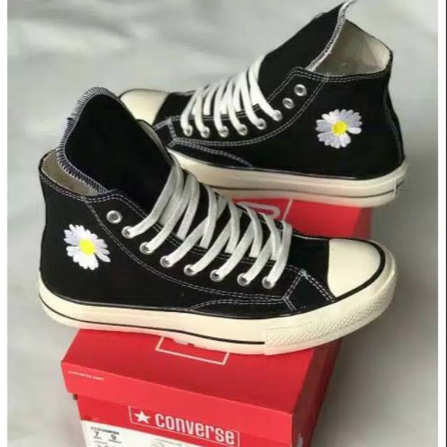 PROMO GILA   CONVERSE 70S HIGH PEACE MINUS ONE BLACK WHITE