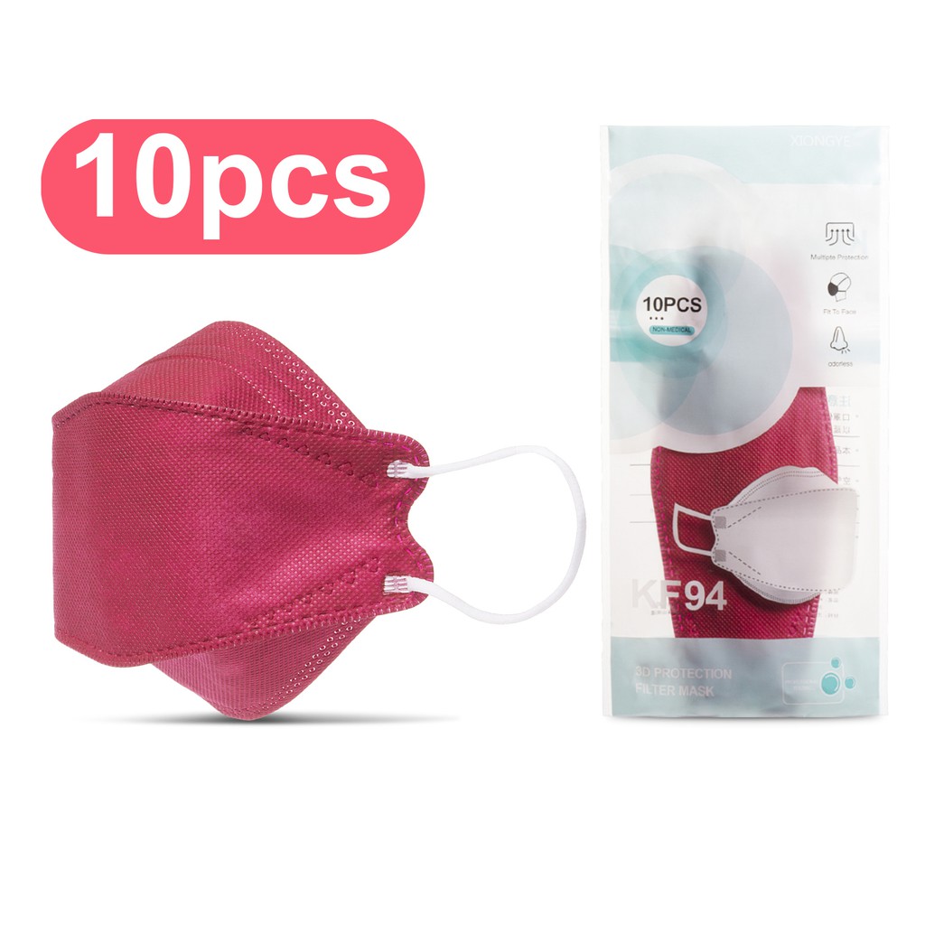 Masker Kf94 Korea Warna Warni Perlengkapan Non Medis Face Mask 4 Ply Kf 94 Original