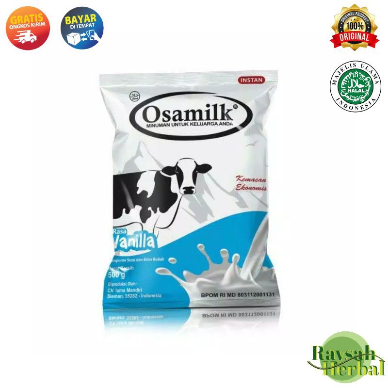 

Susu Osamilk Vanilla 500gr asli