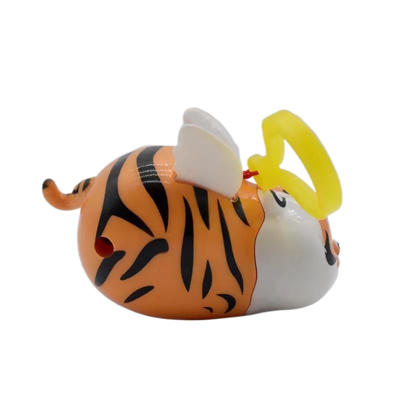 Gantungan Kunci Mobil / Tas Desain Boneka Macan Terbang 3D Dengan Sayap Untuk Pria / Wanita