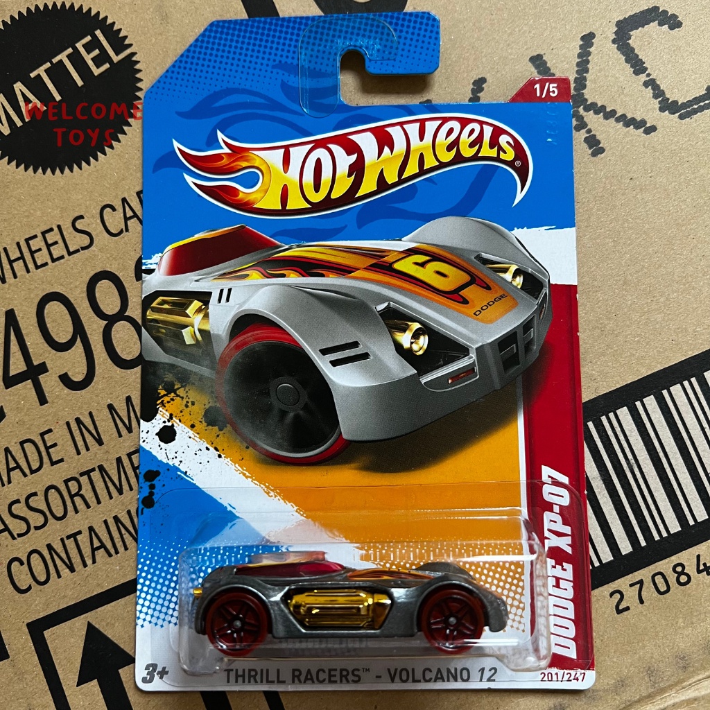 Hot Wheels Dodge XP 07 Thrill Racers Volcano 12 Original Hotwheels Mainan Mobil Koleksi