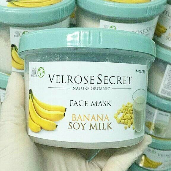 LULUR WAJAH BPOM VELROSE SECRET NATURE ORGANIC - BANANA SOY MILK