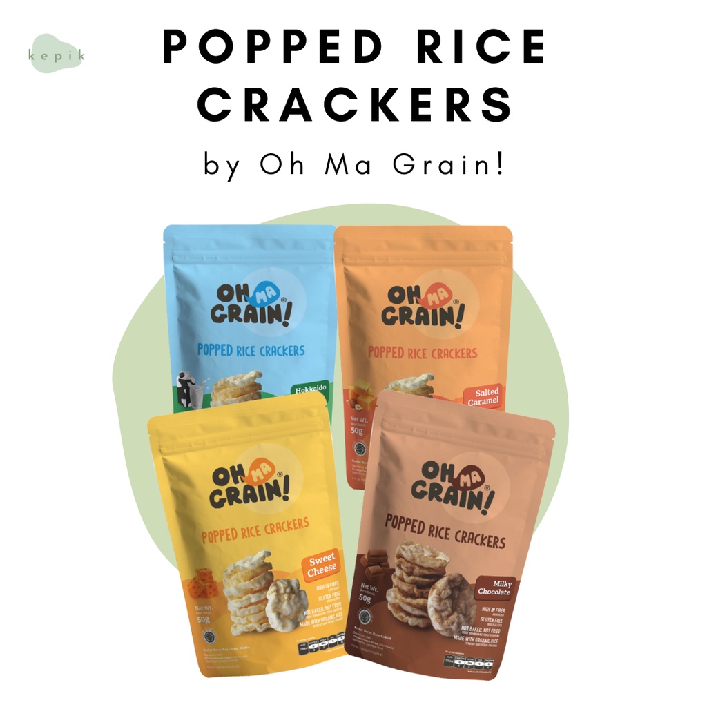 

Oh Ma Grain! Popped Rice Crackers (SWEET Series) - 50 gr