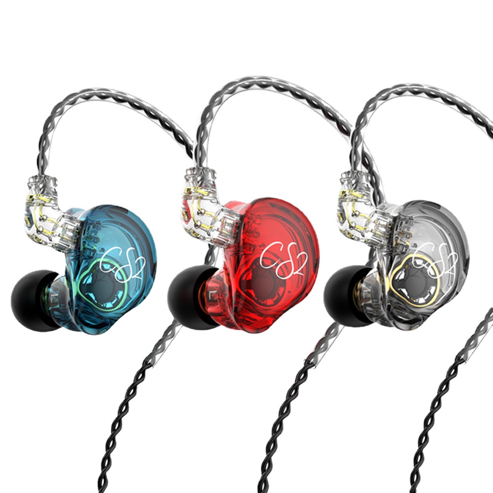 Trn Cs2 Earphone Hifi Dual Magnetik Sirkuit Dinamis Heavy Bass Untuk Musik