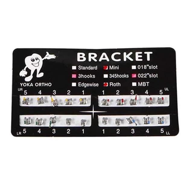 BRACKET BEHEL FANCY AMPLOP HITAM ROTH 345 HOOK // BEHEL PERAWATAN METAL BEST QUALITY //  Orthodontic Mini // Kawat Gigi Permanen Perawatan MBT - BEHELLDENTAL Braces ortho orthodontics Metalic