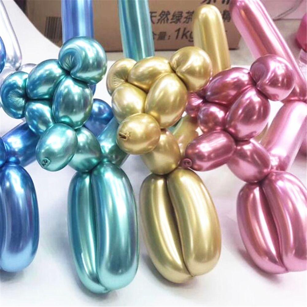 Solighter 10 Pcs Magic Balon Panjang Klasik Pesta Ulang Tahun Pernikahan Decoratio DIY Strip