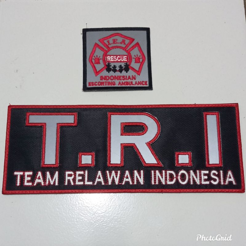 Patch Bordir logo Rescue TRI