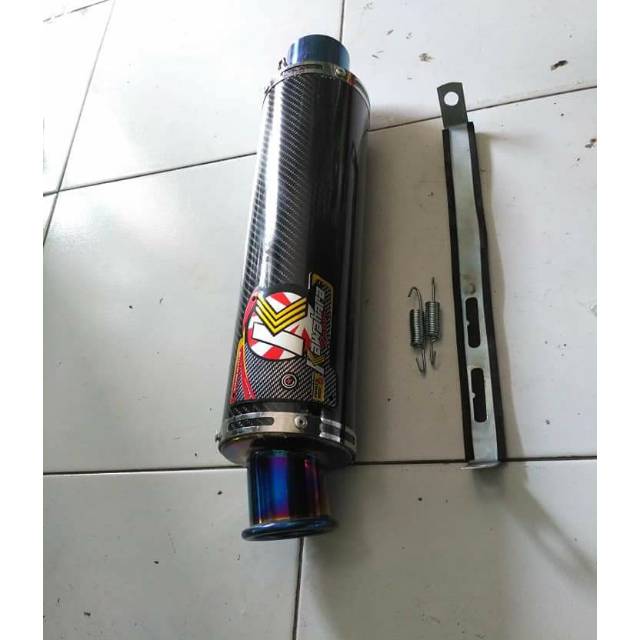 knalpot kawahara karbon corong bluemon.panjang 30cm.inlet 50mm