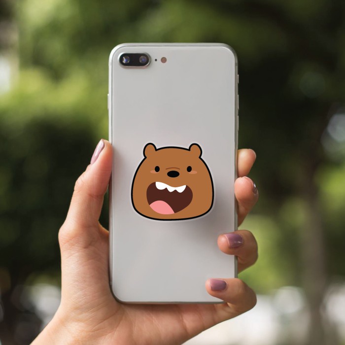 Otello Griptok We Bare Bears WBB Akrilik Phone Grip Pop Stand Socket Acrylic HP Karakter Lucu