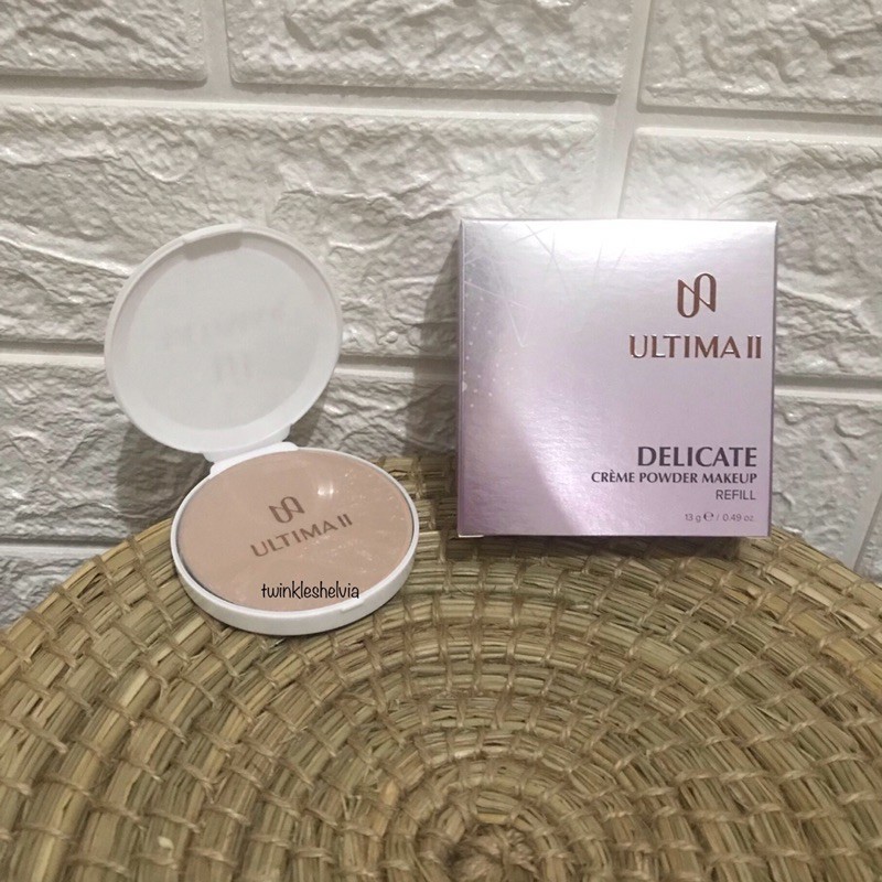 Bedak Padat Basah Ultima ii delicate creme powder makeup REFILL