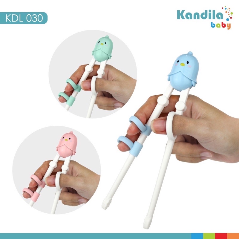 Kandila Chopstiks Training Latihan Sumpit Anak Bayi + Case Box KDL030