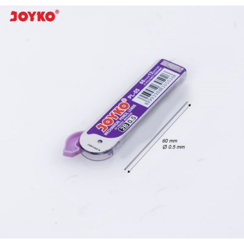 

Pencil Lead / Isi Pensil Mekanik Joyko PL-05 / 2B / 0.5 mm