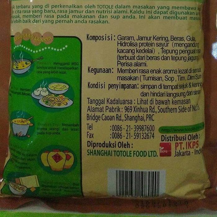 Kaldu Jamur Non Msg Totole 80 Gram Limited Shopee Indonesia