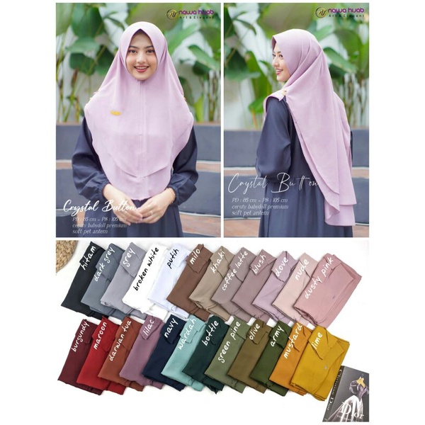 CRYSTAL BUTTONS BY NAWA HIJAB