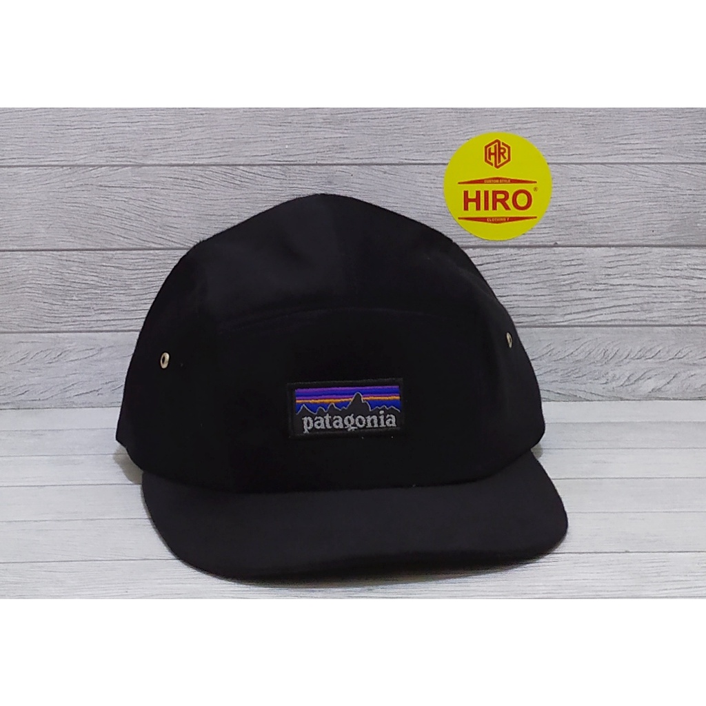 [COD]Topi Distro Pria/Topi Snapback Bordir Patagonia Hip-Hop New Model/Topi Lima Panel/Topi Keren