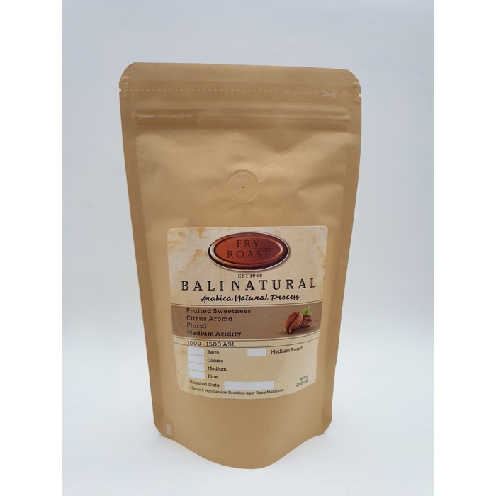 

(BISA COD) KOPI ARABIKA BALI KINTAMANI NATURAL 200 GR BIJI DAN BUBUK - BIJI