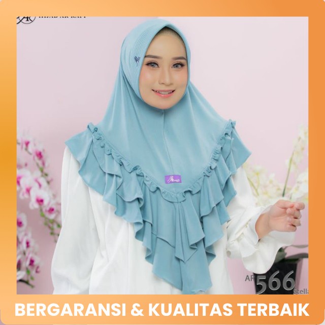 Hijab Arrafi 566 Hijab Jilbab kerudung rempel terbaru
