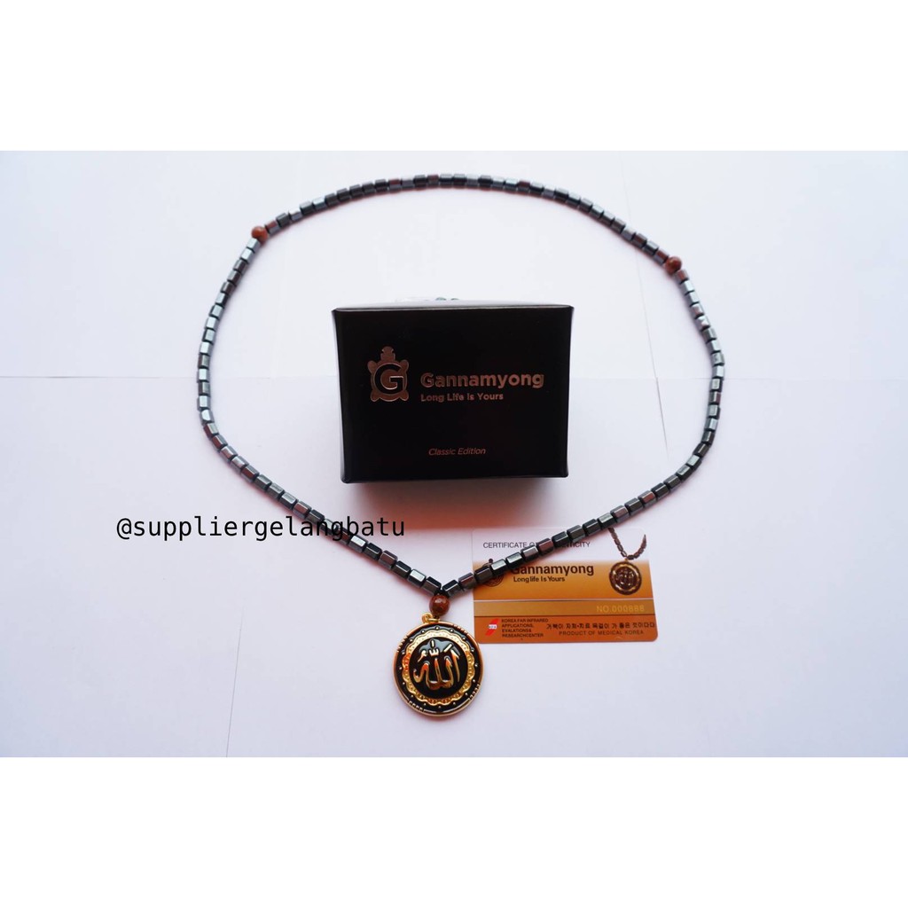 PROMO GANNAMYONG TASBIH SEHAT LAFAZ ALLAH GOLD 99 BUTIR akik emas