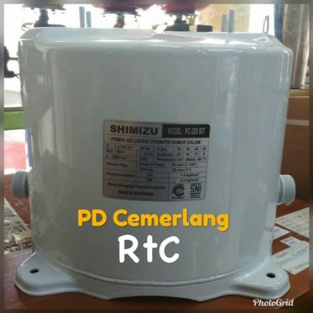 Tengki bawah pompa air shimizu pc 250 asli tabung bawah
