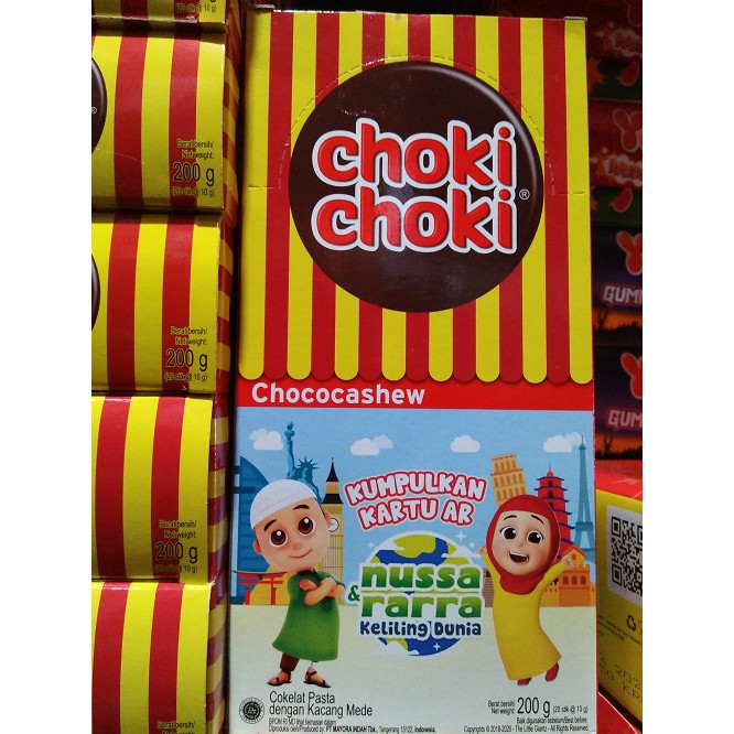 

Choki Choki Chococashew Box isi 20pcs x 10gr