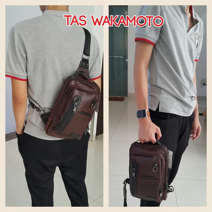 Tas Selempang Pria ISHIYA-WAKAMOTO. (ORIGINAL)