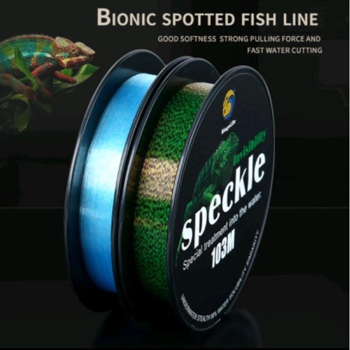 ✾ speckle Bunglon senar pancing nilon 103m senar titik tak terlihat garis invisible line ♧