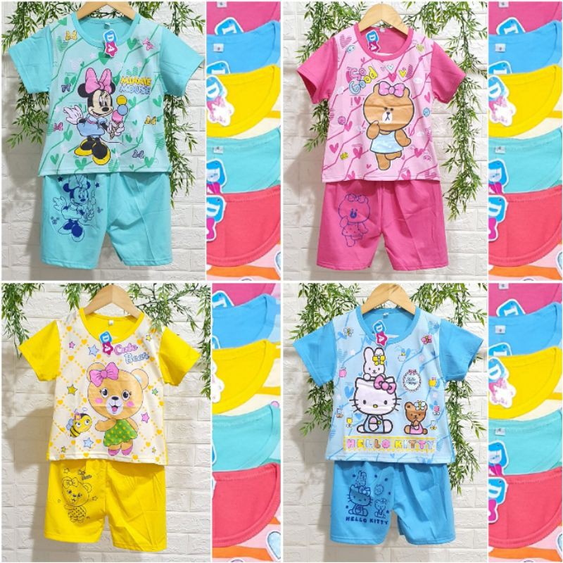 [Bisa COD] GROSIR Setelan Pendek Dedina Dena Size 468 101214 161820