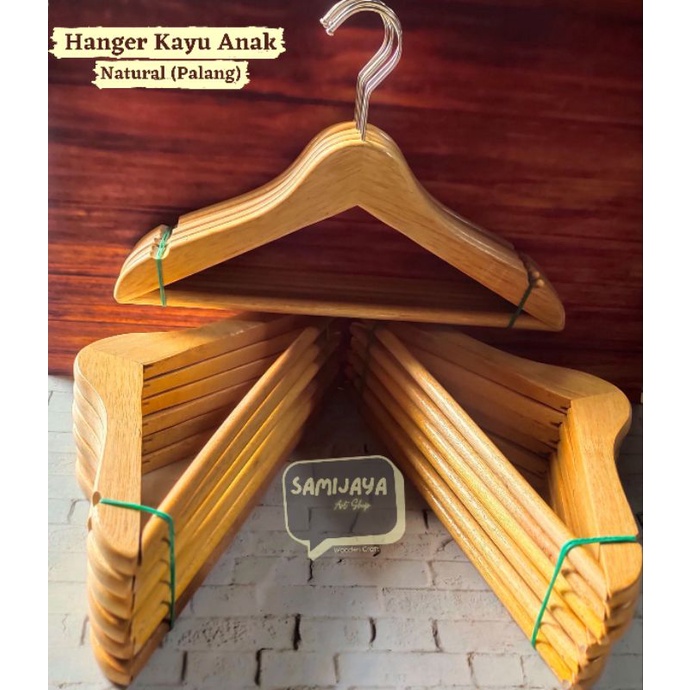 Hanger Kayu Anak/Balita (Palang) / Hanger Kayu Palang Balita/Anak