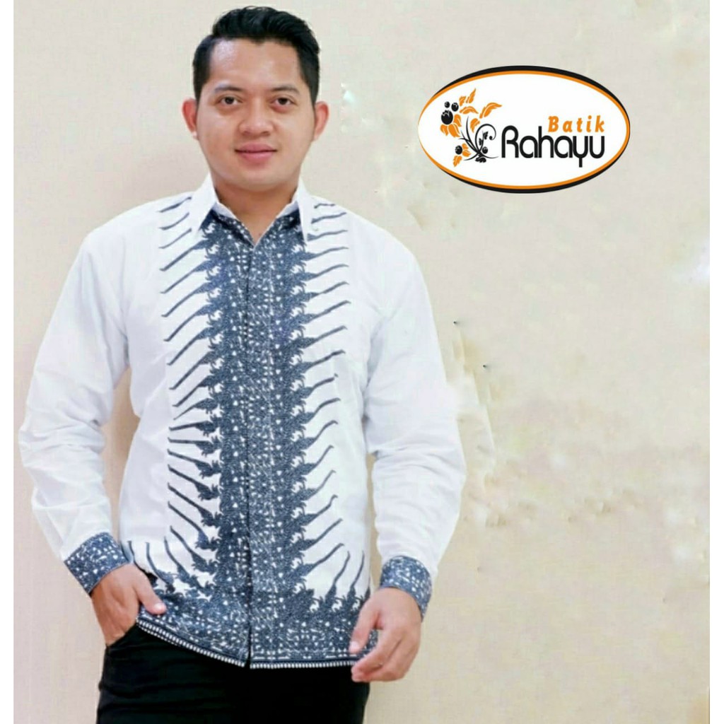 MODANG PUTIH NAVY RAHAYU KEMEJA BATIK PRIA SOLO LENGAN PANJANG LAPIS FURING ATASAN BATIK PREMIUM BATIK SBY DEVADEVA MERAK PROJO VAMANA VAMANA ABINAYA AYAM CEMORO PARAMARTA PEKSI TRUNTUM KRISNAMUKTI PARIKESIT GANTARI GINANDRA GURDO IJO MAHESA RAJASWA VIJAY