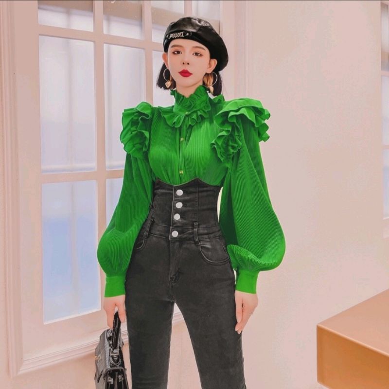 Atasan import Plisket Bangkok premium