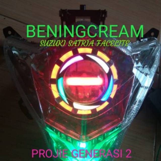 HEADLAMP SATRIA FU LED PROJIE GENERASI 2 REFLEKTOR DAN LAMPU SATRIA 150