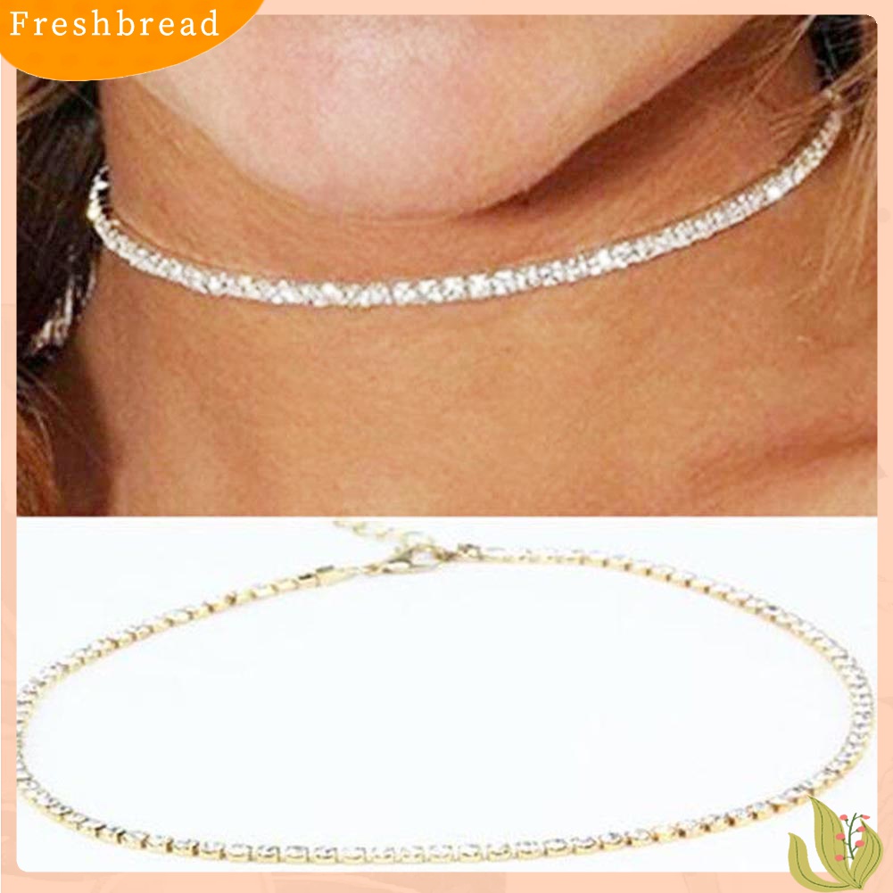 Fresh| Kalung Choker Berlian Imitasi Untuk Wanita