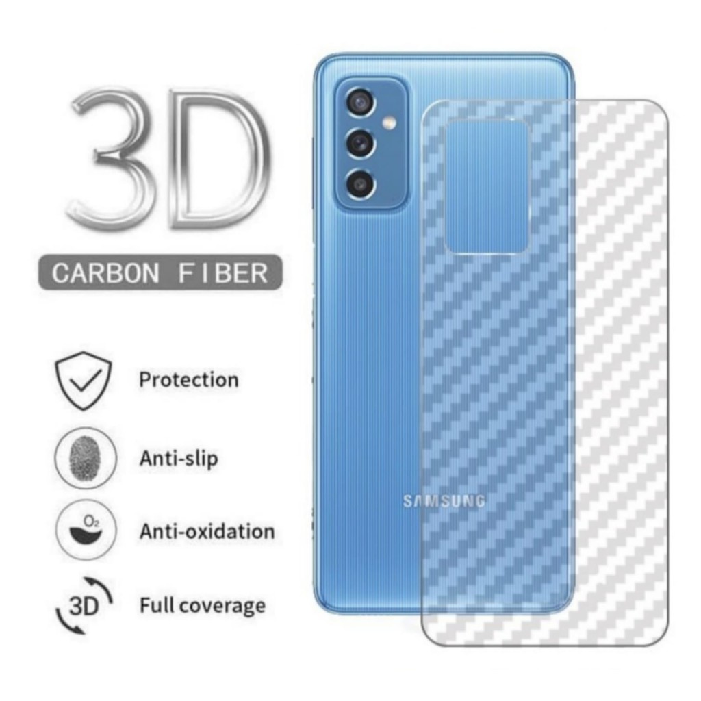 Skin Carbon Samsung Galaxy M52 5G Back Skin Anti Jamur Anti Gores Belakang Handphone
