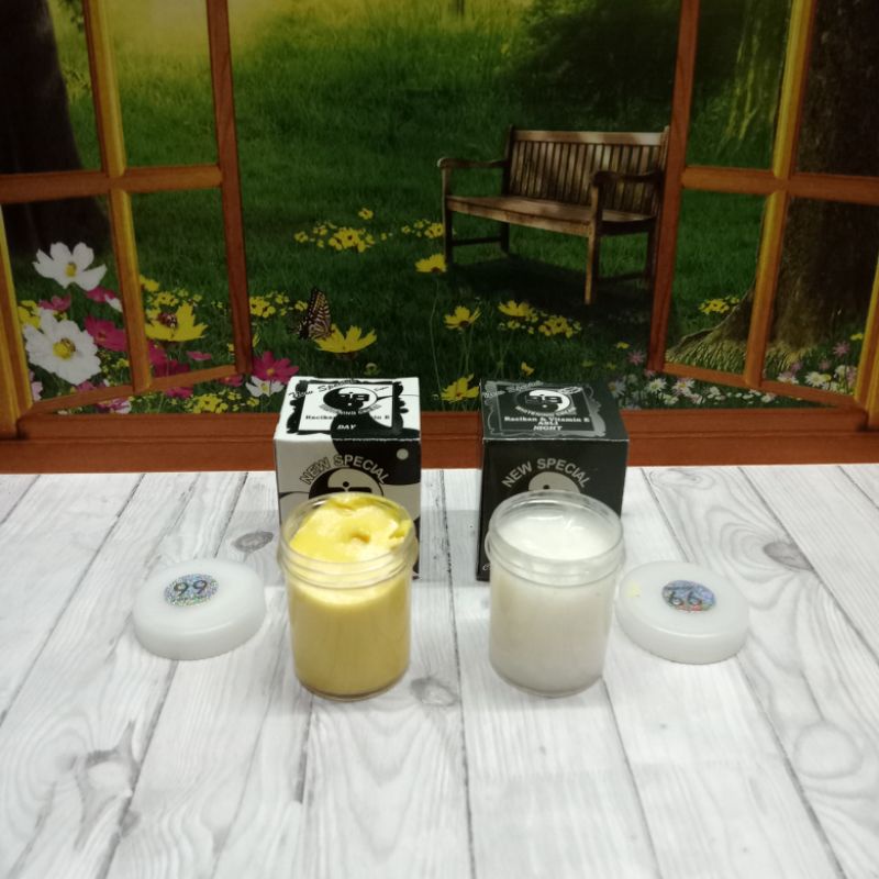 (12 pcs) Cream Yinyang Dus Putih Siang &amp; Hitam Malam Kwalitas Super