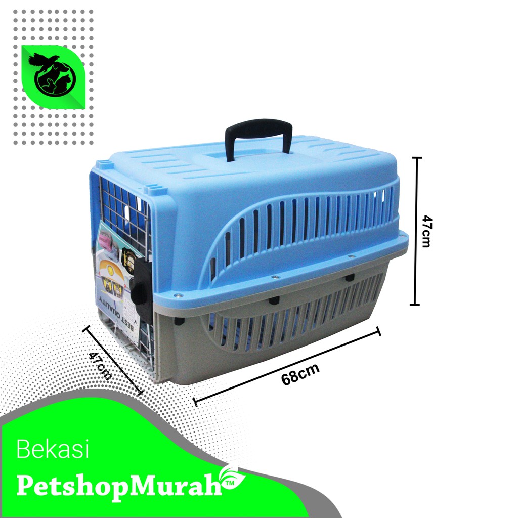 PET CARGO Kennel Box L kandang besar murah kucing cat cage 68x47x47 cm