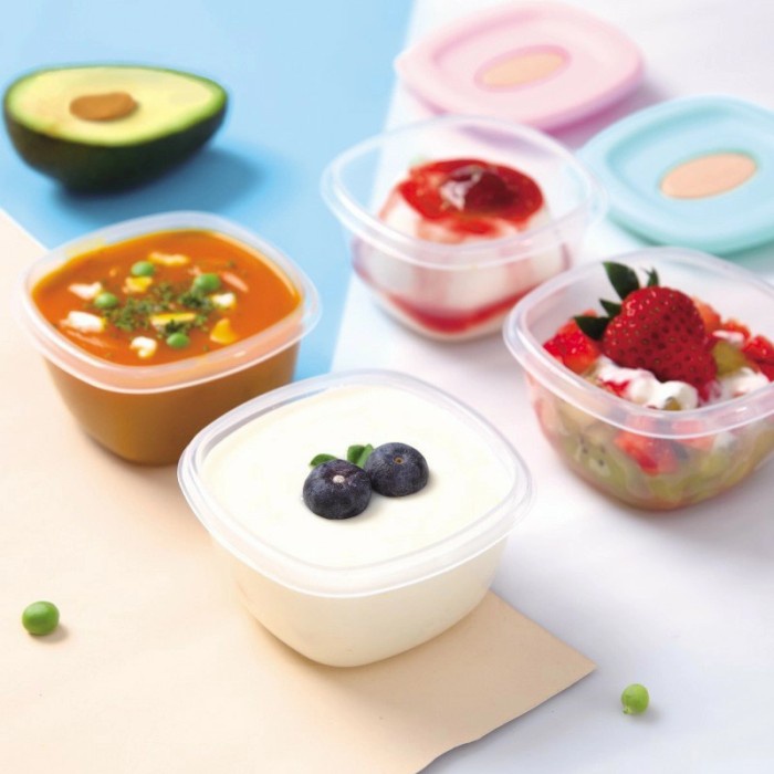 KANDILA / BEBE WAWA Baby Food Container isi 4pcs Wadah Makanan Bayi Beku Freezer