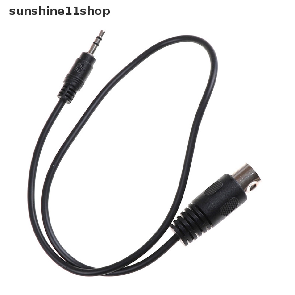 Sho 1x Kabel Audio Din 5 Pin Din MIDI Male Plug Ke 3.5mm Male Stereo Jack 50cm 0.5m N