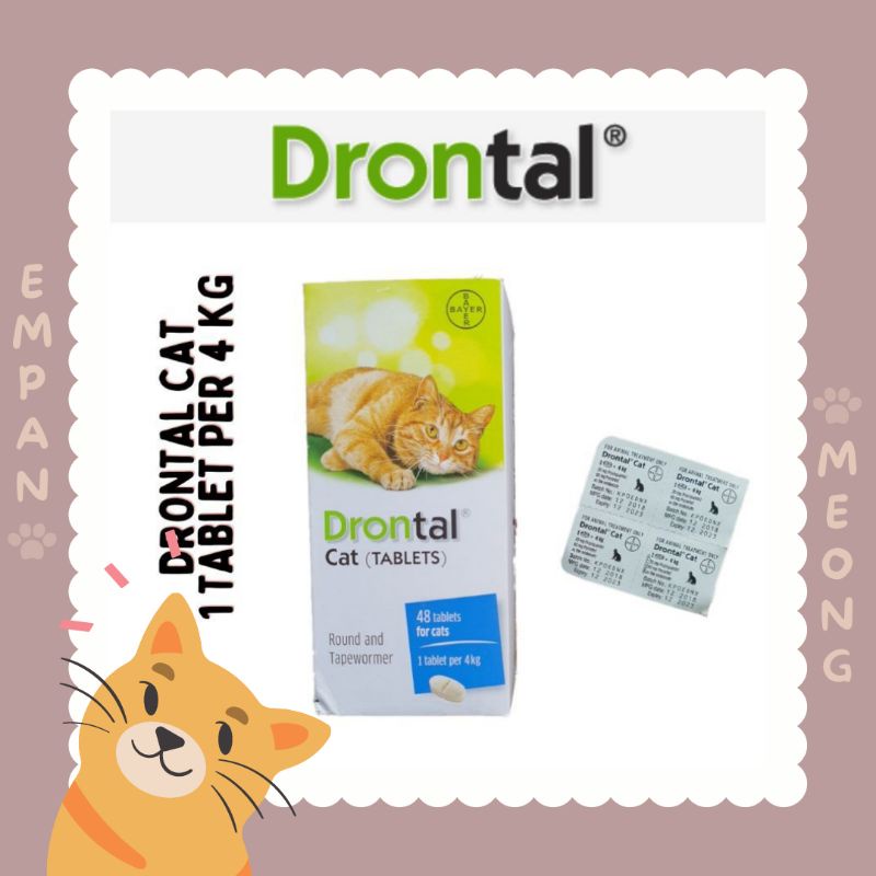 Drontal Cat ORIGINAL / Obat Cacing Kucing