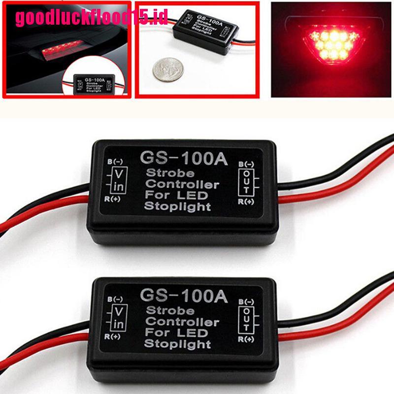 {LUCKID}Vehicle Car GS-100A LED Brake Stop Light Strobe Flash Module Controller Box