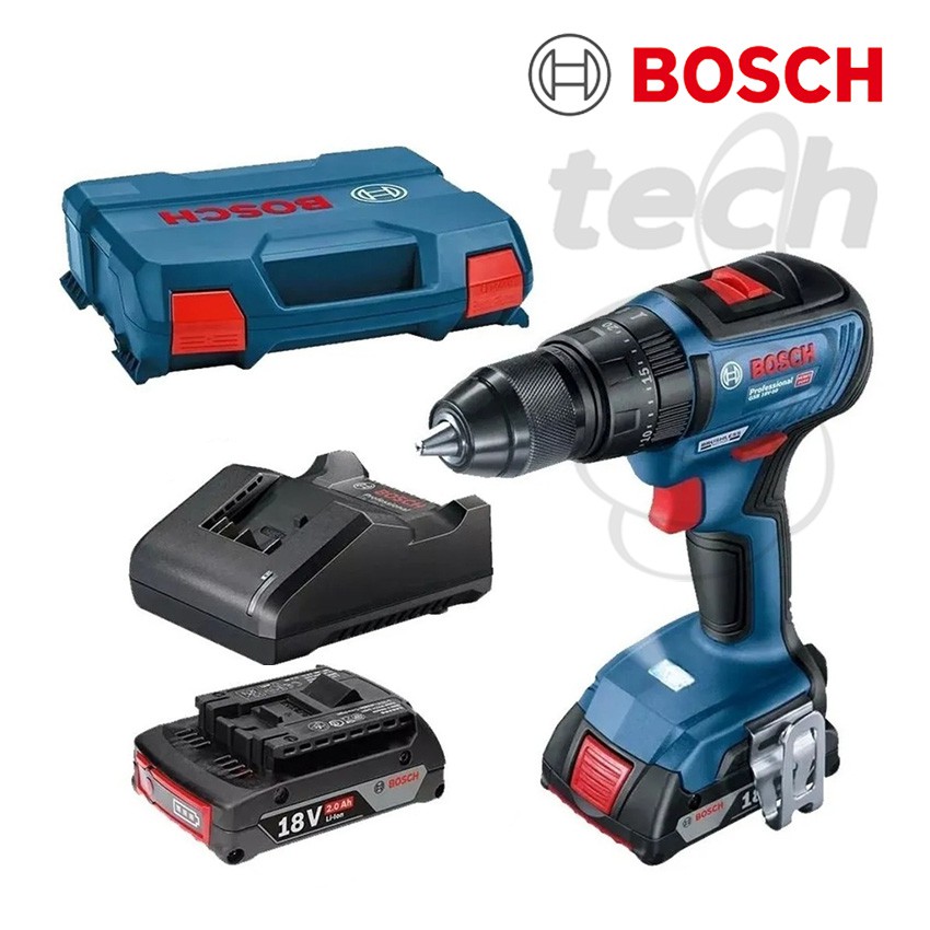 Mesin Bor Tembok Baterai Cordless Drill Bosch GSB 18V-50 - Brushless