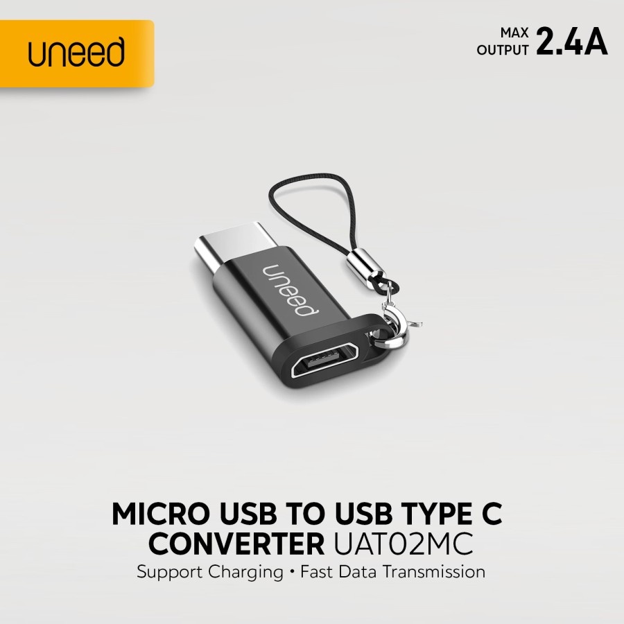 UNEED Zinc Alloy Converter Micro USB to Type C - UAT02MC