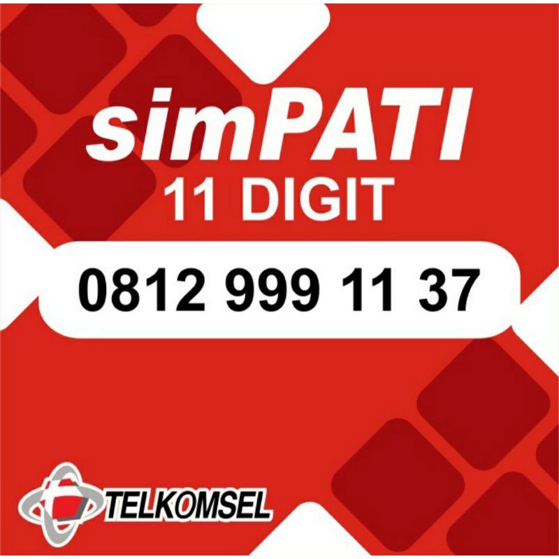 Simpati Cantik 11 Digit - 0812 999 11 37