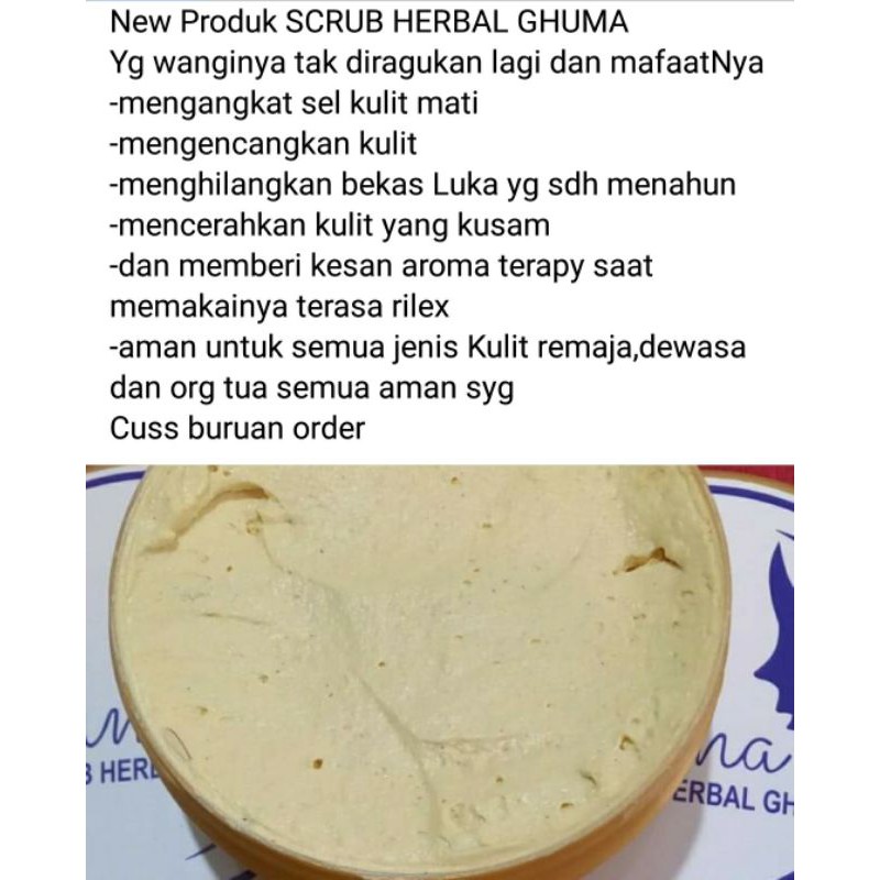 Scrub Herbal Ghuma skincare