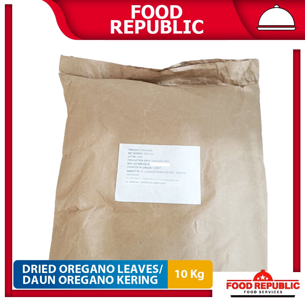 Dried Oregano Leaves 10 Kg Daun Oregano Kering Halal Topping Makanan