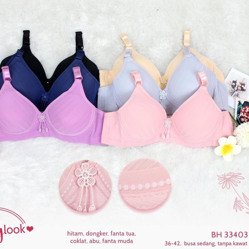 gos Sorex Bra 18156 &amp; 33403 Tanpa Kawat Busa Tipis 34-38