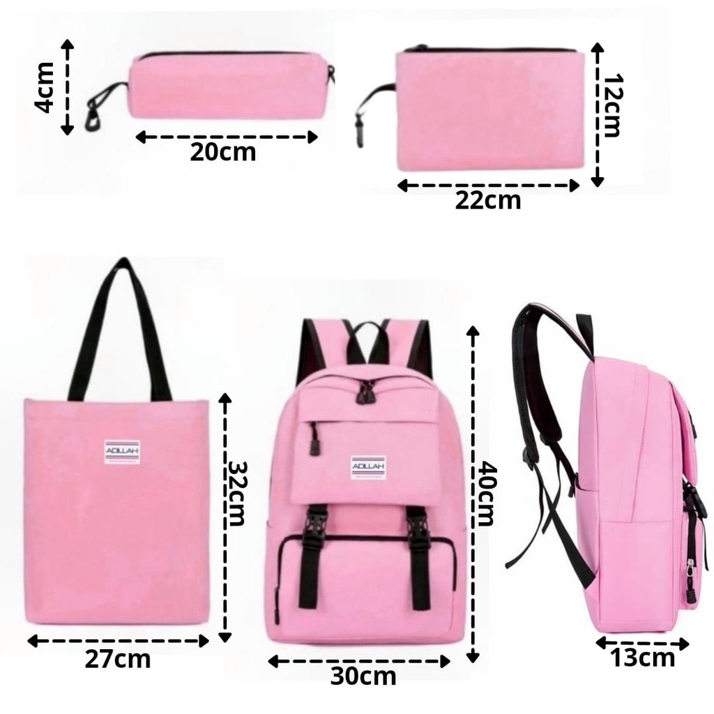 AMANDA SET BAG 4 IN 1 / TAS SEKOLAH / TAS SATU SET / GOOD QWALITY