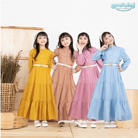 [Brandedbaby] GAMIS ANAK PEREMPUAN POLKADOT / GAMIS ANAK PEREMPUAN IMPORT